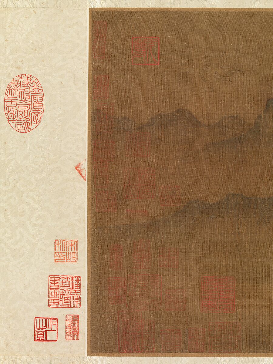 A Diplomatic Mission to the Jin, Attributed to Yang Bangji (Chinese, ca. 1110–1181), Handscroll; ink and color on silk, China