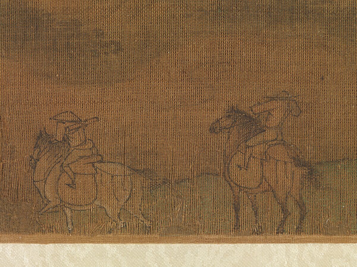 A Diplomatic Mission to the Jin, Attributed to Yang Bangji (Chinese, ca. 1110–1181), Handscroll; ink and color on silk, China