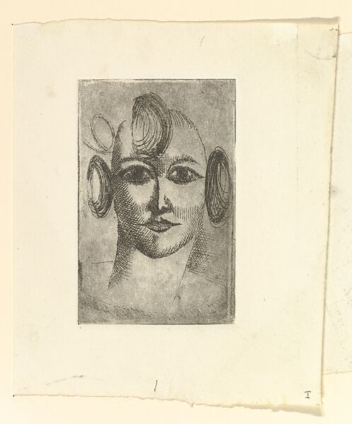 Female Head, Elie Nadelman (American (born Poland), Warsaw 1882–1946 Riverdale, New York), Drypoint; first state of three 