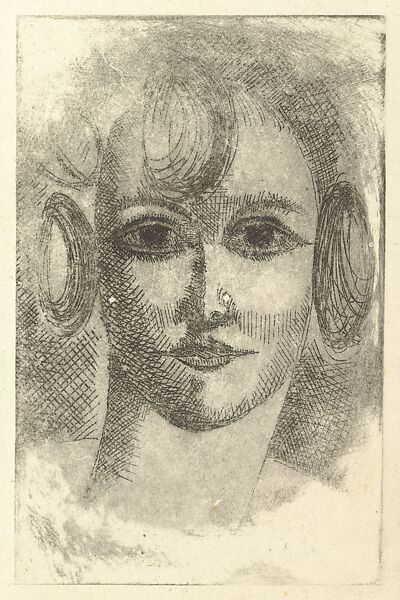 Female Head, Elie Nadelman (American (born Poland), Warsaw 1882–1946 Riverdale, New York), Drypoint; third state of three