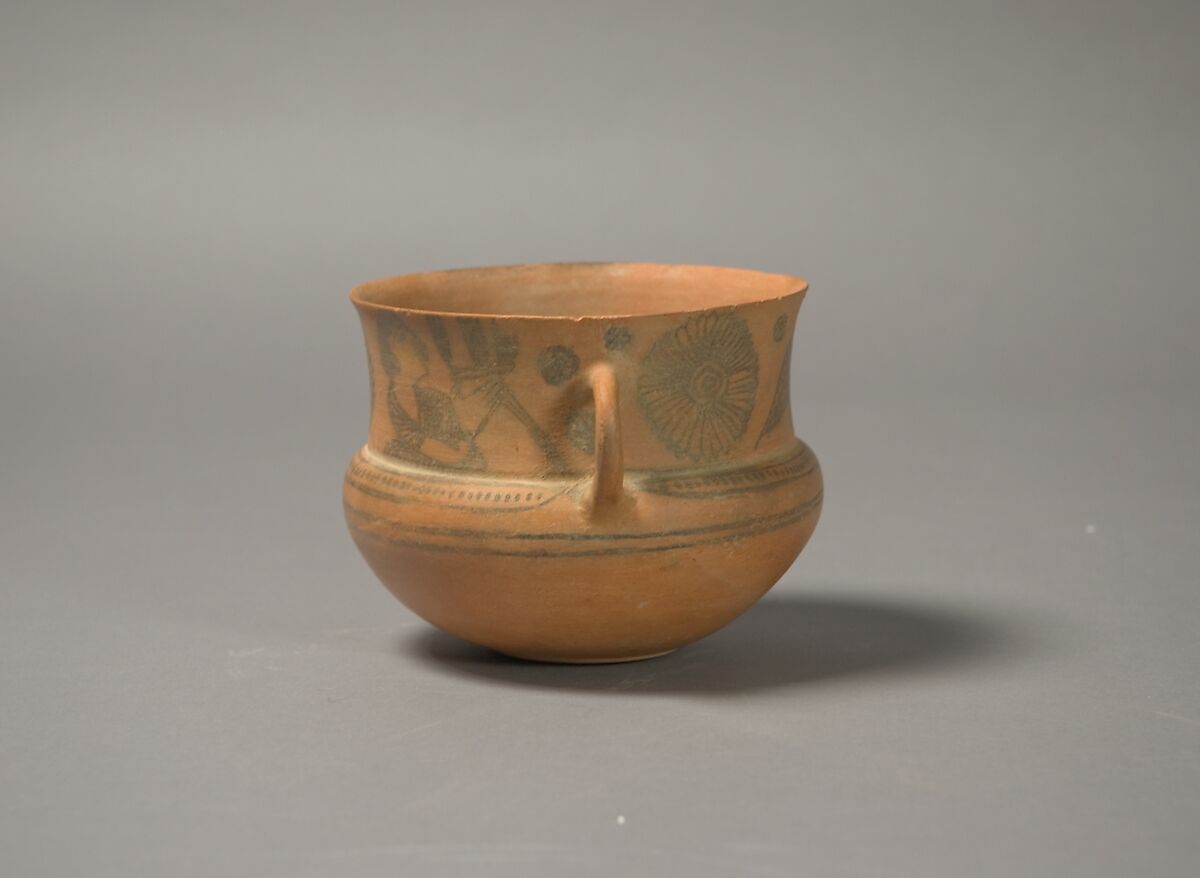 Cup with Painted Decoration, Painted terracotta, Pakistan