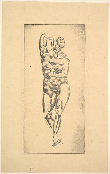 Nude Woman, Elie Nadelman (American (born Poland), Warsaw 1882–1946 Riverdale, New York), Drypoint 