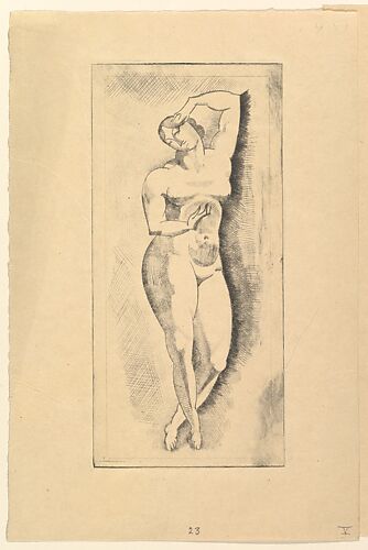 Female nude, standing