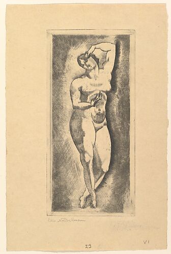 Female nude, standing