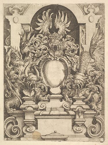 Design for a Cartouche, Plate from Dietterlin's Architecttura