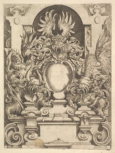 Design for a Cartouche, plate from 