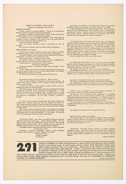 291, No. 4, June 1915, Agnes Ernst Meyer (American, 1887–1970)