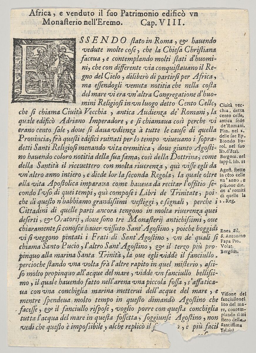 The Hierarchy of the church in the form of a tree, hell below, a plate from a book, Anonymous