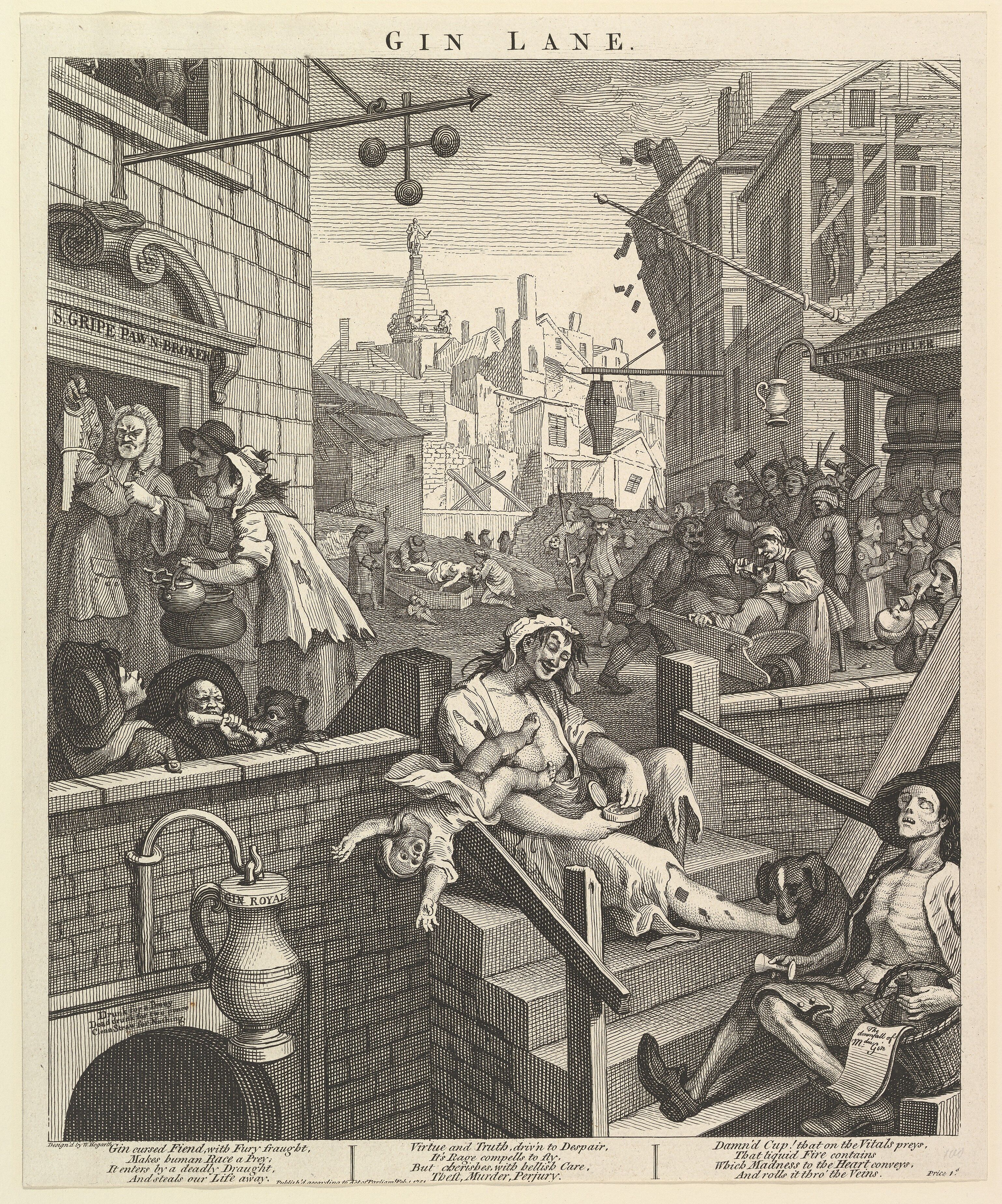 William Hogarth - Gin Lane - The Metropolitan Museum of Art