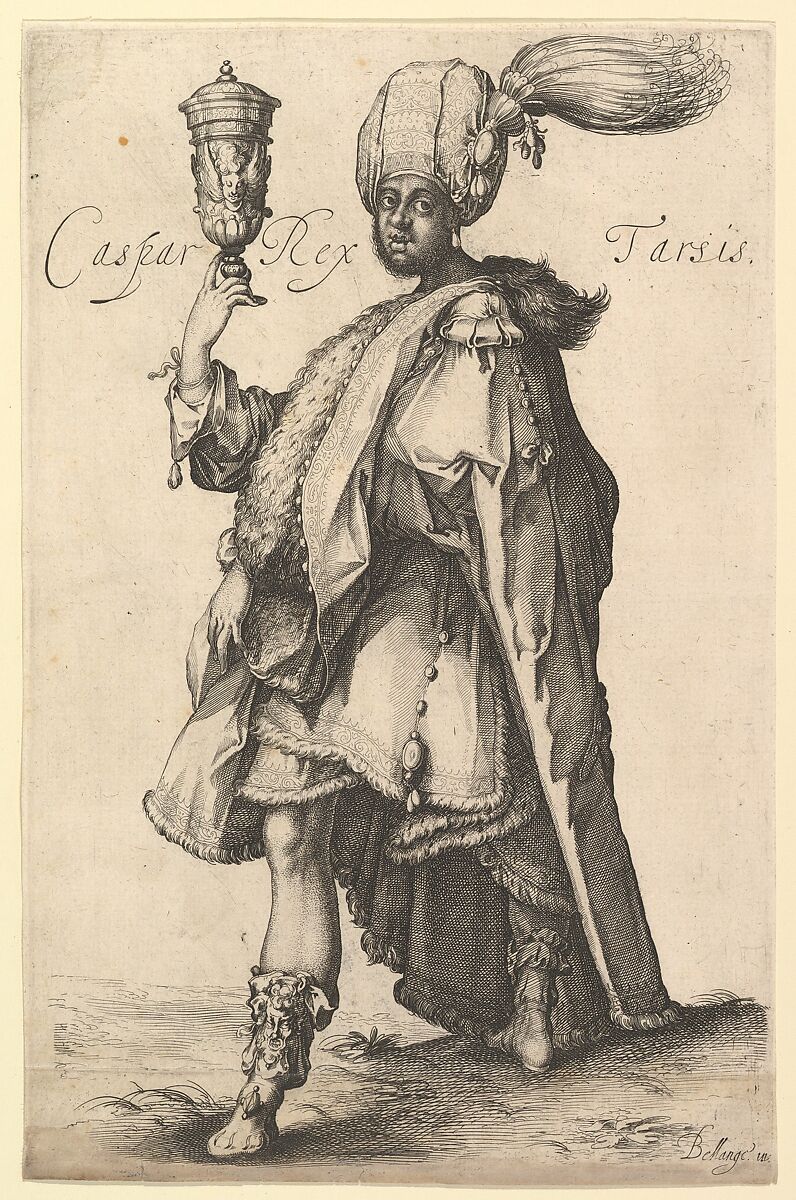 Caspar, after Three Magi series by Jacques Bellange, Probably Matthäus Merian the Elder (Swiss, Basel 1593–1650 Schwalbach), Etching 