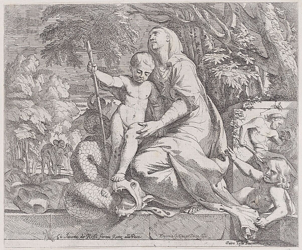 An allegory of the rest on the flight into egypt