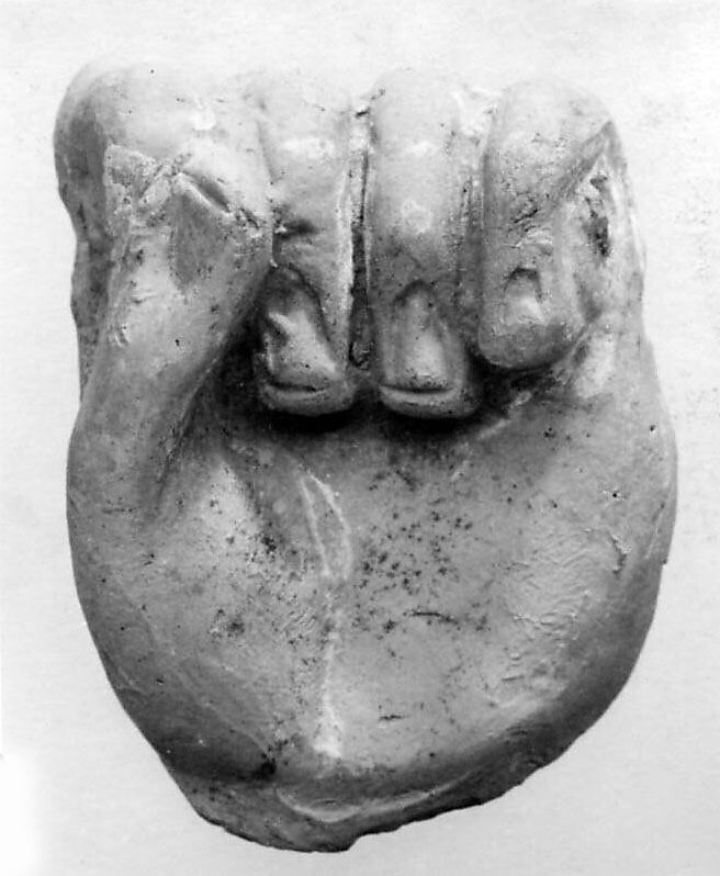 Fragment of a Statue, Clay, Central Asia 