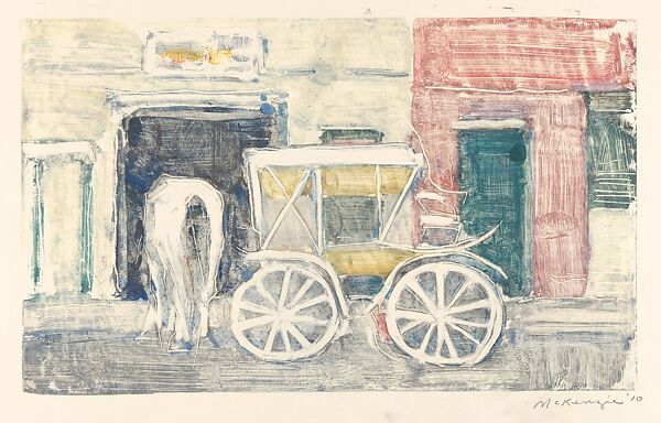 Horse Barns, Mary Beth McKenzie (American, born Cleveland, Ohio, 1946), A series of 17 monotypes