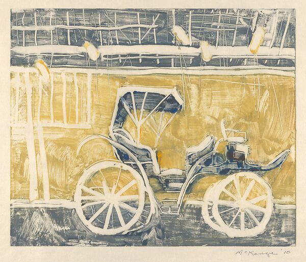 Horse Barns, Mary Beth McKenzie (American, born Cleveland, Ohio, 1946), A series of 17 monotypes