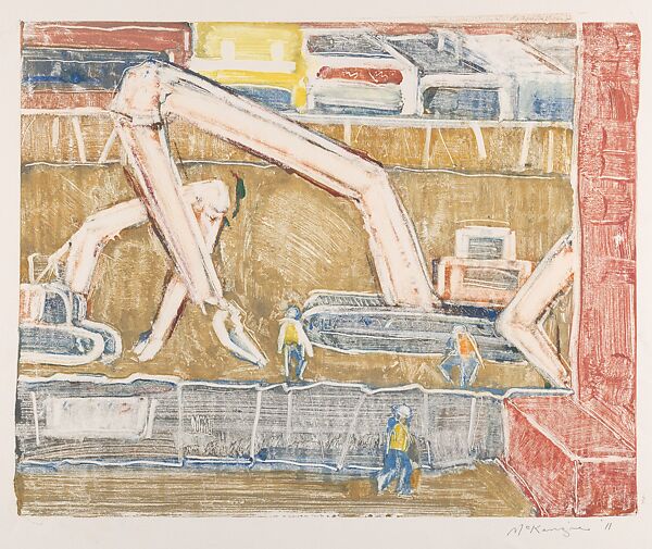 Horse Barns, Mary Beth McKenzie (American, born Cleveland, Ohio, 1946), A series of 17 monotypes