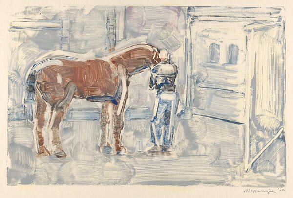 Horse Barns, Mary Beth McKenzie (American, born Cleveland, Ohio, 1946), A series of 17 monotypes