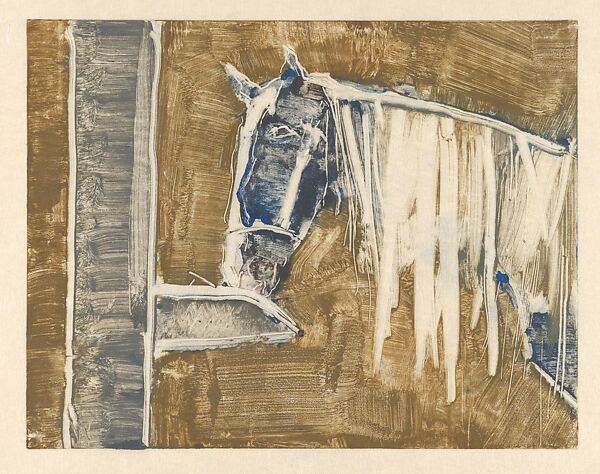 Horse Barns, Mary Beth McKenzie (American, born Cleveland, Ohio, 1946), A series of 17 monotypes