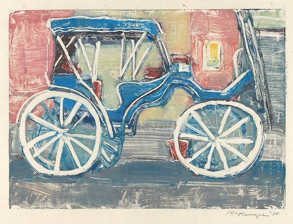 Horse Barns, Mary Beth McKenzie (American, born Cleveland, Ohio, 1946), A series of 17 monotypes