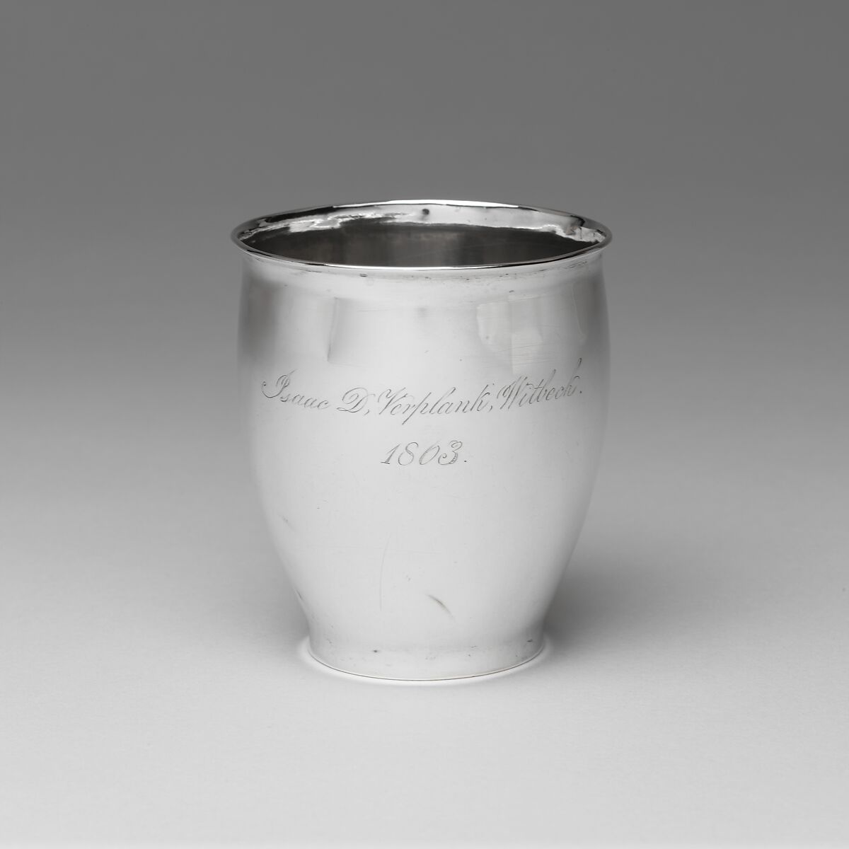 Beaker, Isaac Hutton (American, New York 1766–1855 Albany, New York), Silver, American 