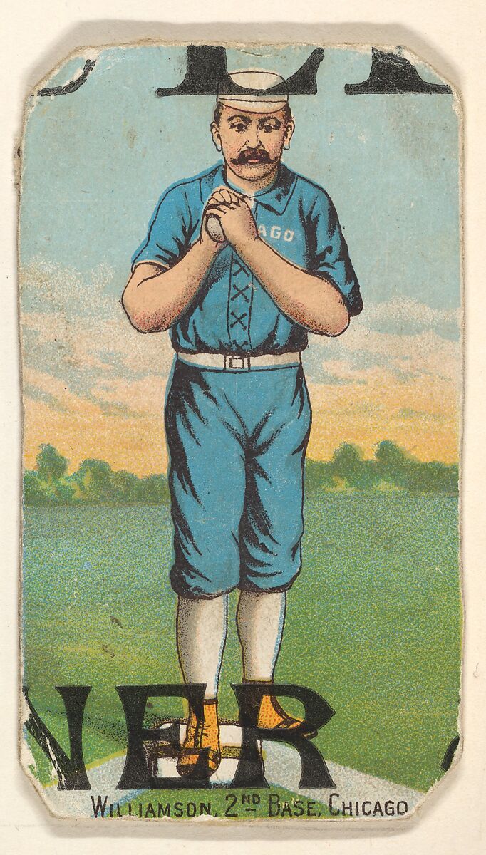 Williamson, 2nd Base, Chicago, from the Gold Coin series (N284) for Gold Coin Chewing Tobacco, D. Buchner &amp; Co., New York (American, 19th century), Commercial color lithograph reproducing drawing 