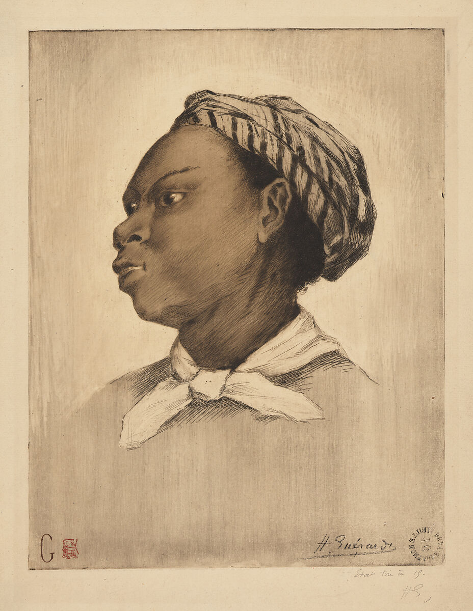 Laure, after Eva Gonzalès, Henri-Charles Guérard (French, Paris 1846–1897 Paris), Etching and drypoint, with plate tone, printed in brown and black ink; second state of two 