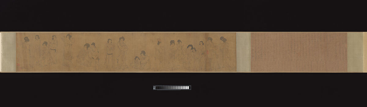 In the Palace, Unidentified artist Chinese, active early 12th century, Handscroll; ink and touches of color on silk, China