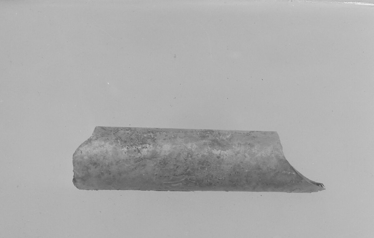 Fragment, Free-blown non-lead glass, American 