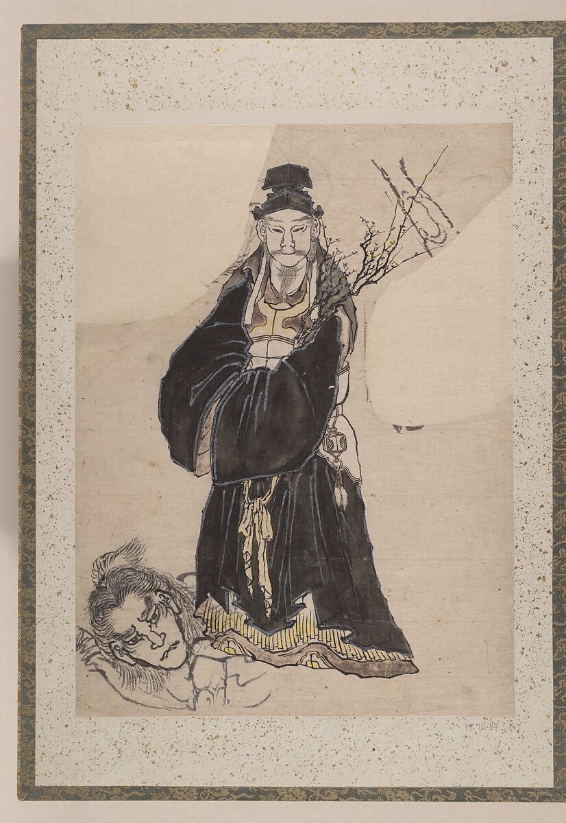 Album of Sketches by Katsushika Hokusai and His Disciples, Katsushika Hokusai (Japanese, Tokyo (Edo) 1760–1849 Tokyo (Edo)), Album of ninety-seven leaves; ink and color on paper, Japan 