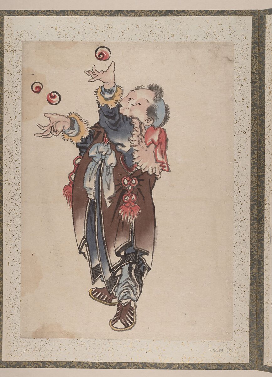 Album of Sketches by Katsushika Hokusai and His Disciples, Katsushika Hokusai (Japanese, Tokyo (Edo) 1760–1849 Tokyo (Edo)), Album of ninety-seven leaves; ink and color on paper, Japan