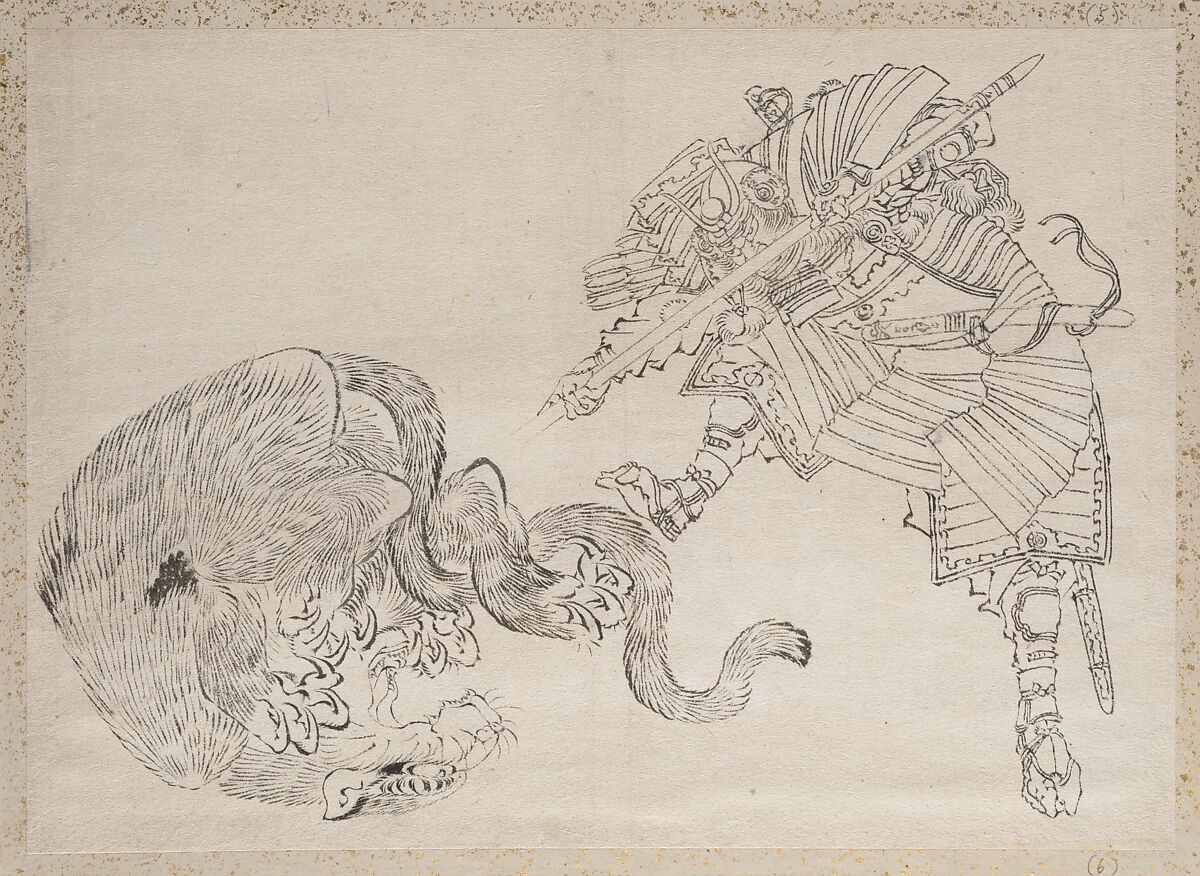 Album of Sketches by Katsushika Hokusai and His Disciples, Katsushika Hokusai (Japanese, Tokyo (Edo) 1760–1849 Tokyo (Edo)), Album of ninety-seven leaves; ink and color on paper, Japan