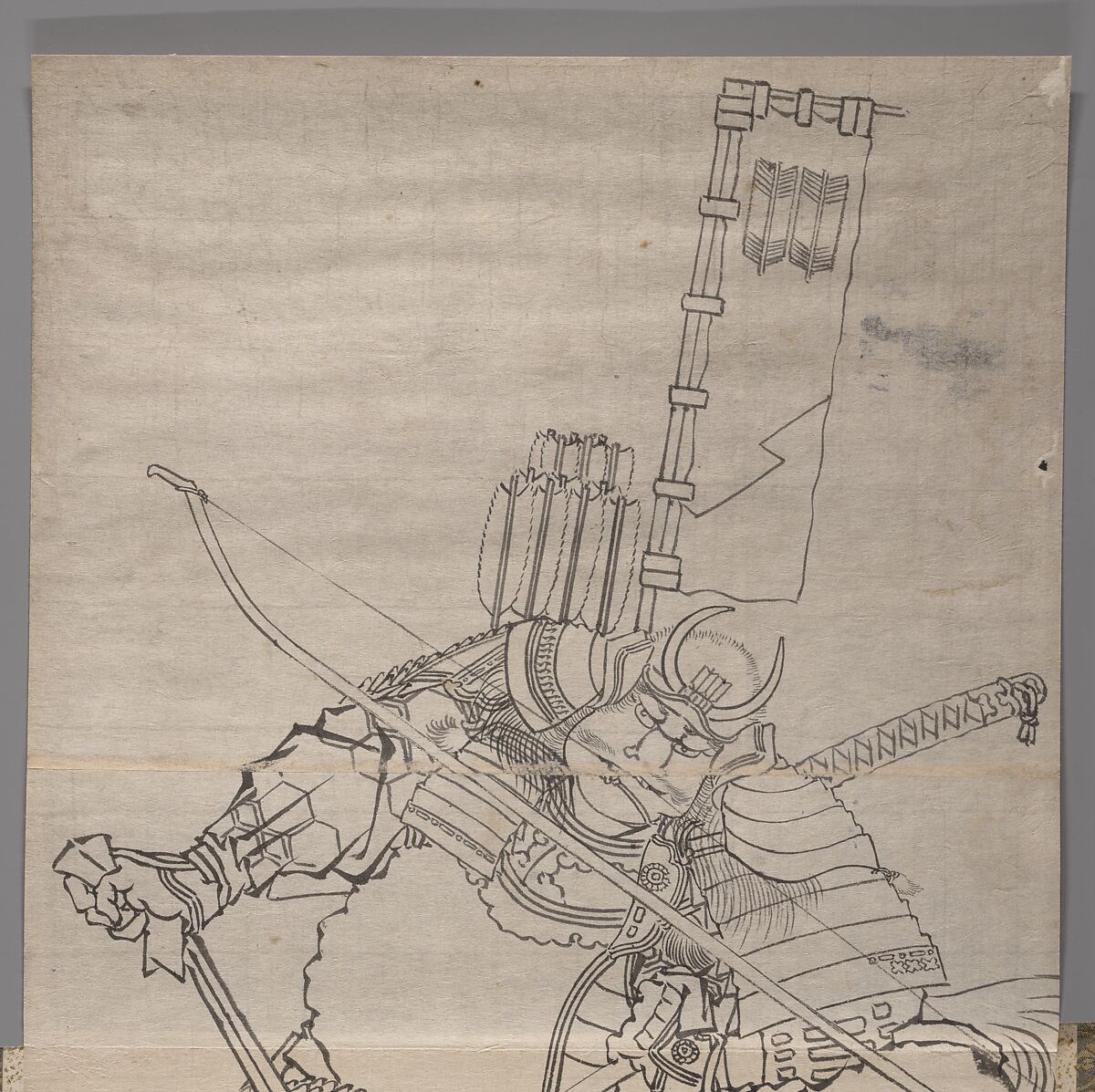 Album of Sketches by Katsushika Hokusai and His Disciples, Katsushika Hokusai (Japanese, Tokyo (Edo) 1760–1849 Tokyo (Edo)), Album of ninety-seven leaves; ink and color on paper, Japan