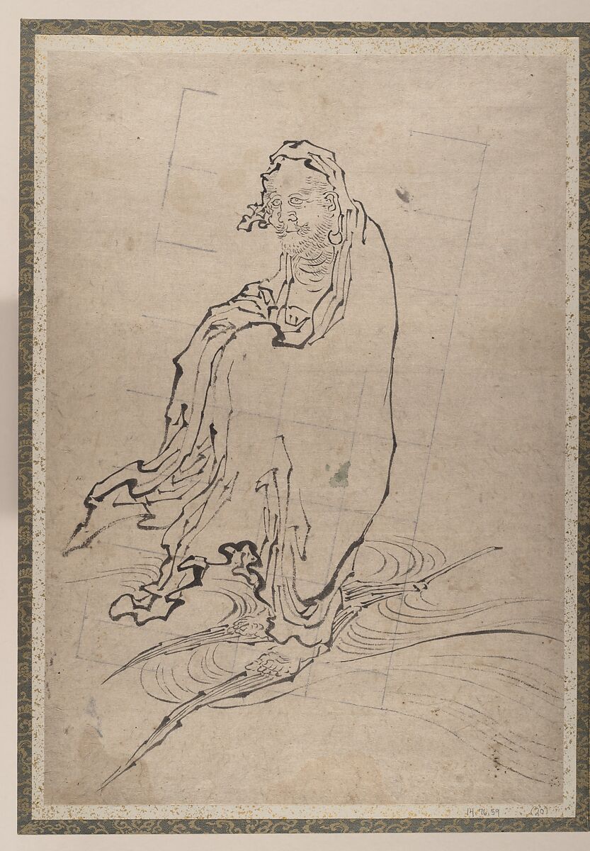 Album of Sketches by Katsushika Hokusai and His Disciples, Katsushika Hokusai (Japanese, Tokyo (Edo) 1760–1849 Tokyo (Edo)), Album of ninety-seven leaves; ink and color on paper, Japan
