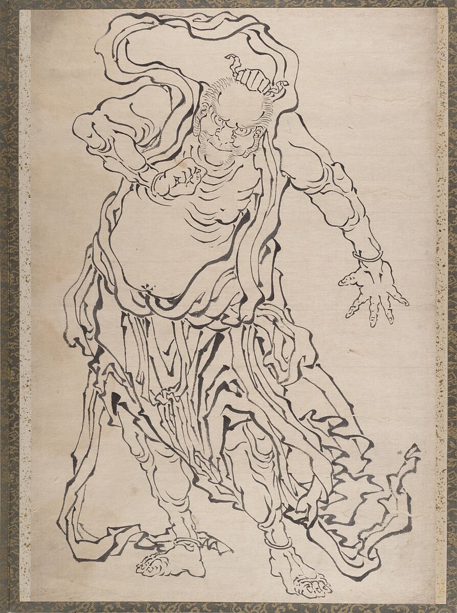 Album of Sketches by Katsushika Hokusai and His Disciples, Katsushika Hokusai (Japanese, Tokyo (Edo) 1760–1849 Tokyo (Edo)), Album of ninety-seven leaves; ink and color on paper, Japan