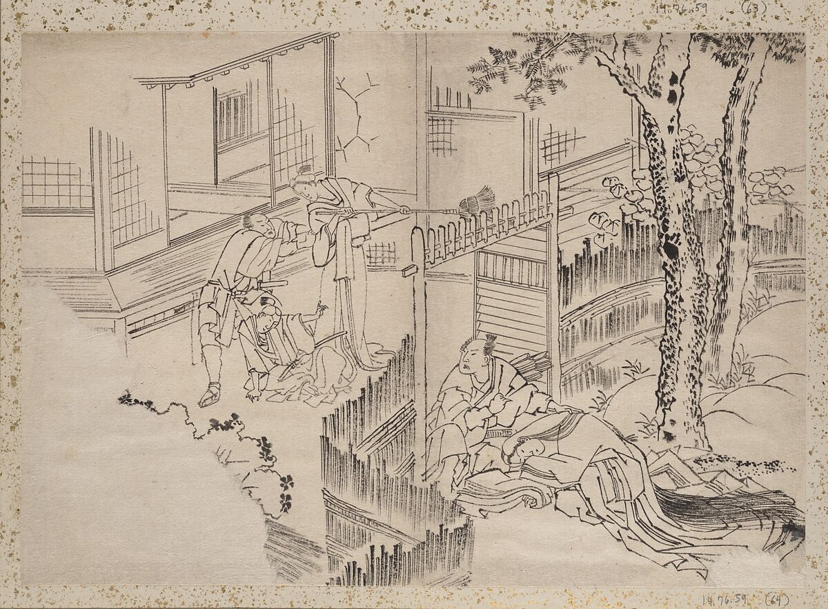 Album of Sketches by Katsushika Hokusai and His Disciples, Katsushika Hokusai (Japanese, Tokyo (Edo) 1760–1849 Tokyo (Edo)), Album of ninety-seven leaves; ink and color on paper, Japan