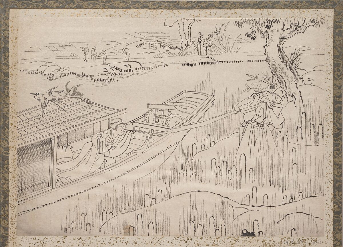 Album of Sketches by Katsushika Hokusai and His Disciples, Katsushika Hokusai (Japanese, Tokyo (Edo) 1760–1849 Tokyo (Edo)), Album of ninety-seven leaves; ink and color on paper, Japan