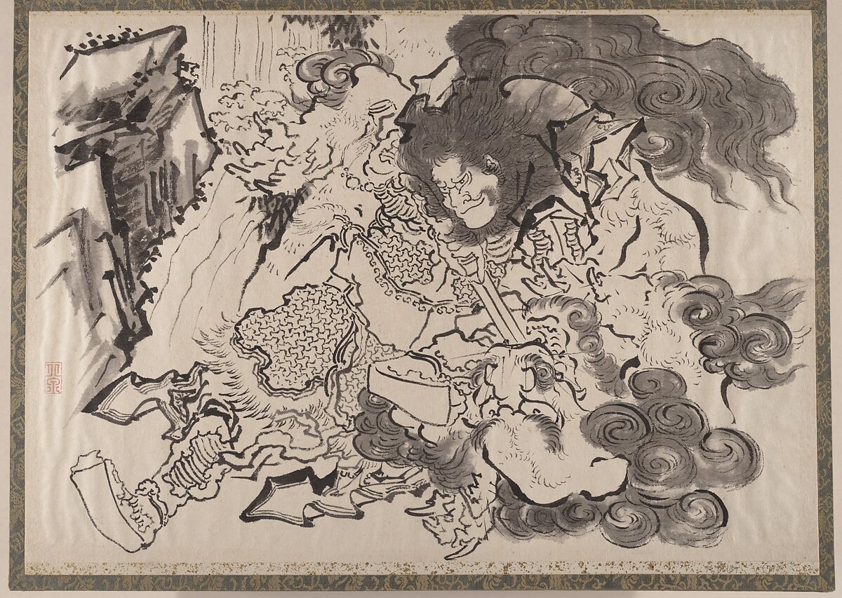 Album of Sketches by Katsushika Hokusai and His Disciples, Katsushika Hokusai (Japanese, Tokyo (Edo) 1760–1849 Tokyo (Edo)), Album of ninety-seven leaves; ink and color on paper, Japan