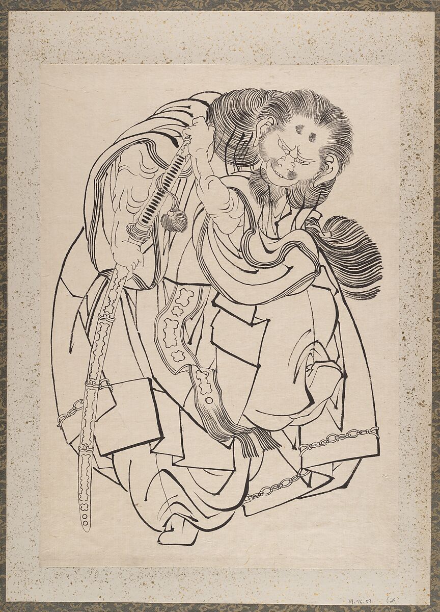 Album of Sketches by Katsushika Hokusai and His Disciples, Katsushika Hokusai (Japanese, Tokyo (Edo) 1760–1849 Tokyo (Edo)), Album of ninety-seven leaves; ink and color on paper, Japan