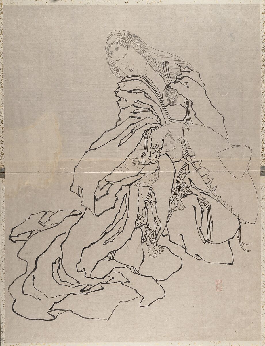 Album of Sketches by Katsushika Hokusai and His Disciples, Katsushika Hokusai (Japanese, Tokyo (Edo) 1760–1849 Tokyo (Edo)), Album of ninety-seven leaves; ink and color on paper, Japan