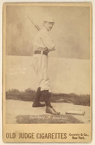 Robert Lee Caruthers, Pitcher, Brooklyn, from the series Old Judge Cigarettes