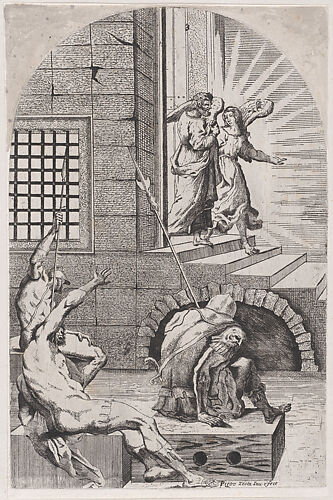 Saint Peter being released from prison by the angel