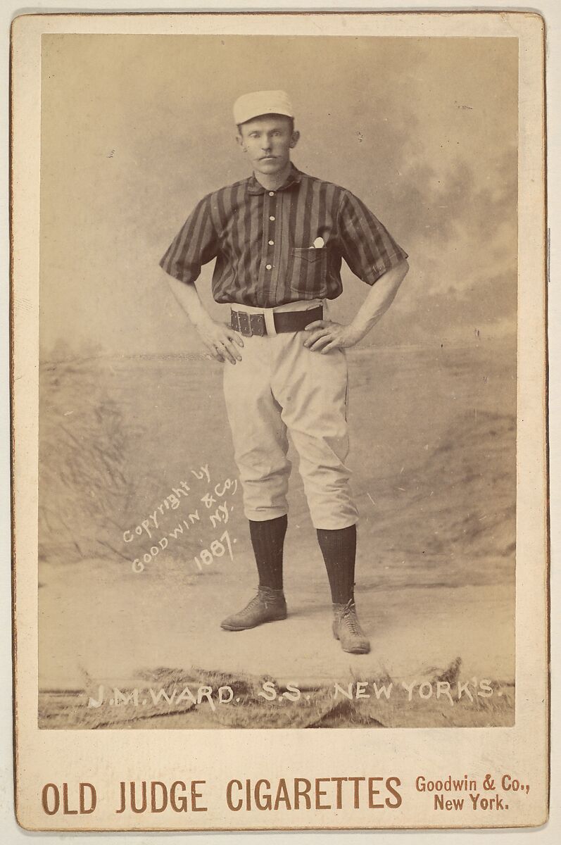 J.M. Ward, Shortstop, New York, from the series Old Judge Cigarettes, Issued by Goodwin &amp; Company, Albumen photograph, cabinet card 