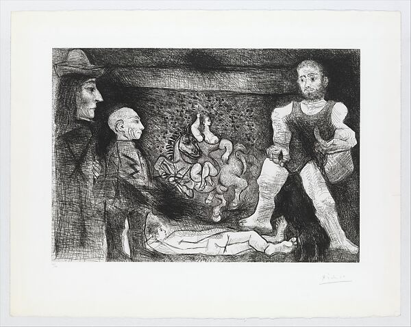 Picasso, His Work and His Public, Pablo Picasso (Spanish, Malaga 1881–1973 Mougins, France), Etching 