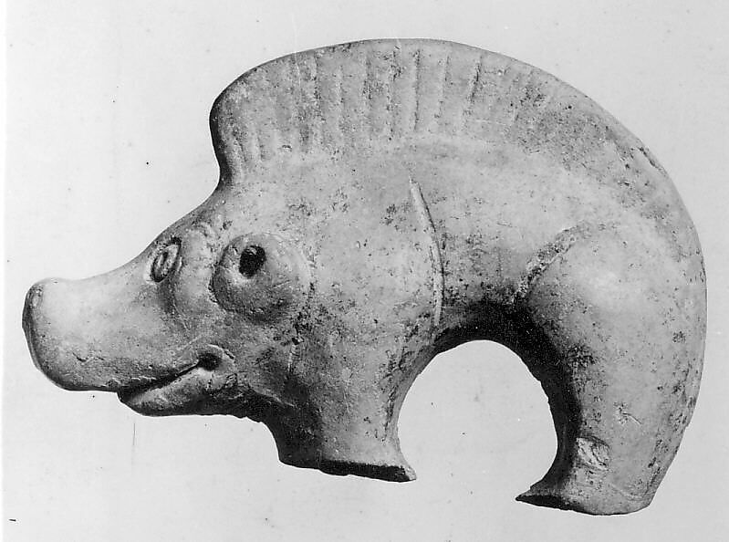 Pig, Earthenware, Central Asia 