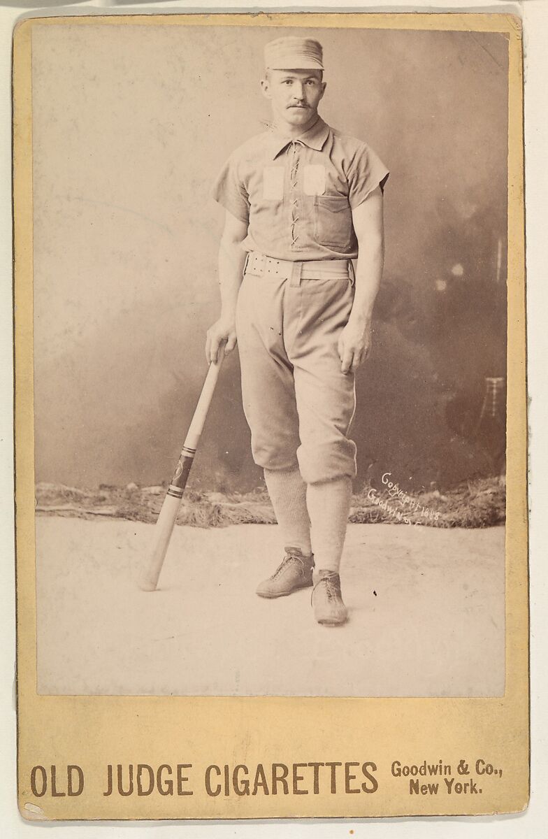 Charlie Reynolds, Catcher, Brooklyn, from the series Old Judge Cigarettes, Issued by Goodwin &amp; Company, Albumen print photograph, cabinet card 