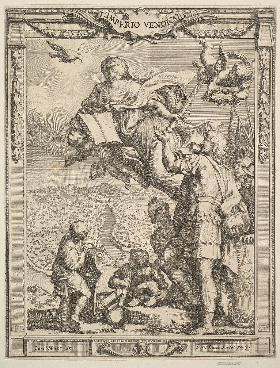 L'Imperio Vendicato, Pietro Santi Bartoli (Italian, Perugia 1615–1700 Rome), Engraving 