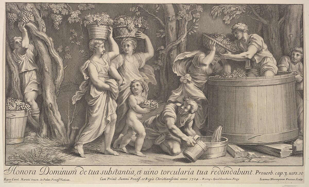 Vintage scene, Giovanni Girolamo Frezza (Italian, Canemorto 1671–ca. 1748 Rome), Engraving 