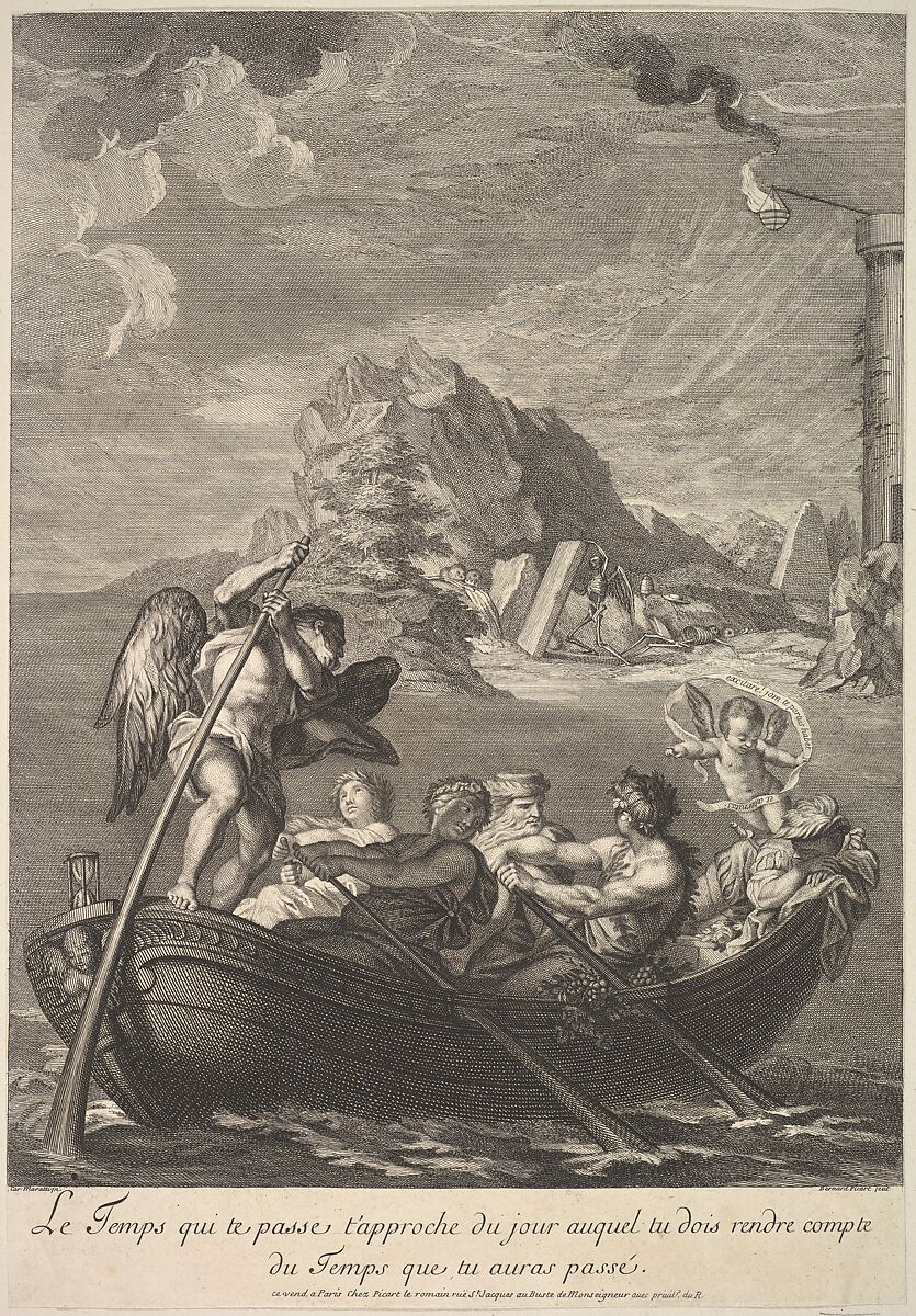 Allegory of Time, Bernard Picart (French, Paris 1673–1733 Amsterdam), Engraving 
