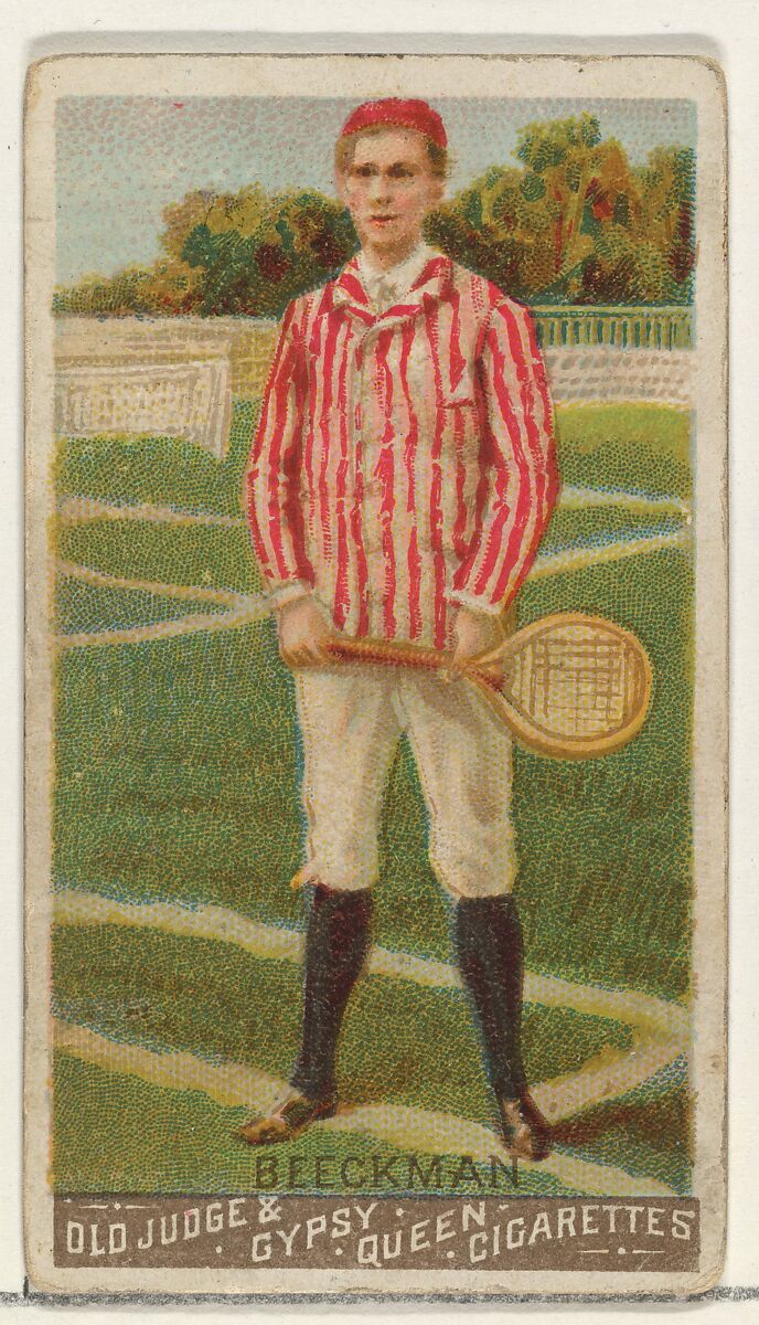 Beekman, Lawn Tennis, from the Goodwin Champion series for Old Judge and Gypsy Queen Cigarettes, Issued by Goodwin &amp; Company, Commercial color lithograph 