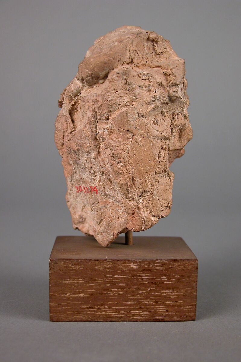 Head of a Bodhisattva, Clay, Central Asia