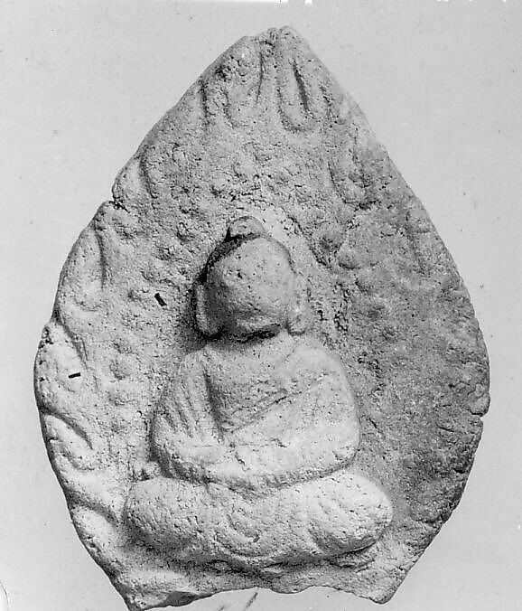 Relief of a Buddha, Stucco, Central Asia 